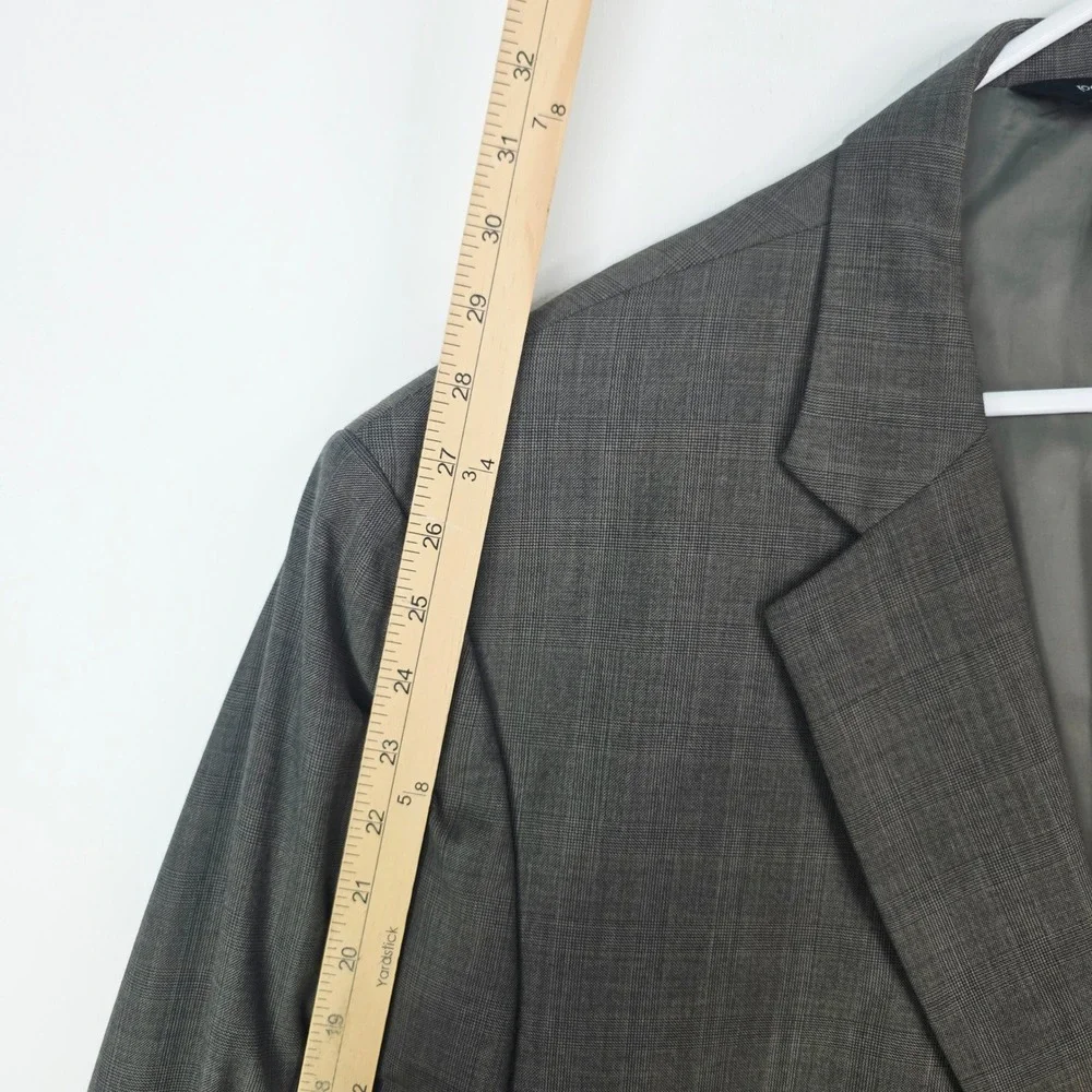 Jos. A. Bank Mens 54L Gray Glen Plaid Two Button Blazer Sport Coat Single Vent